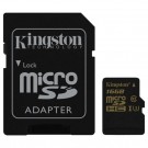 Kingston 16GB microSDHC C10 UHS-I U3 4K + SD